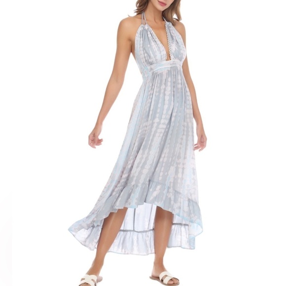 Raviya Tie Dyed Halter Swim Cover Dress XL - Picture 1 of 9